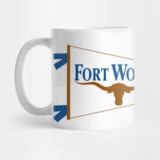 Fort Worth Flag Pennant Mug